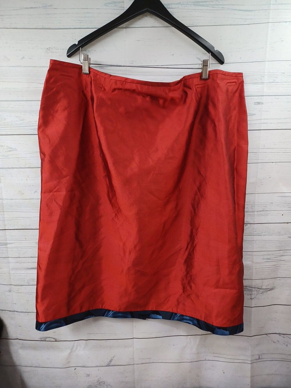 Champagne Italy Silk Skirt Womens Knee Length Designer Sz 22 NWT